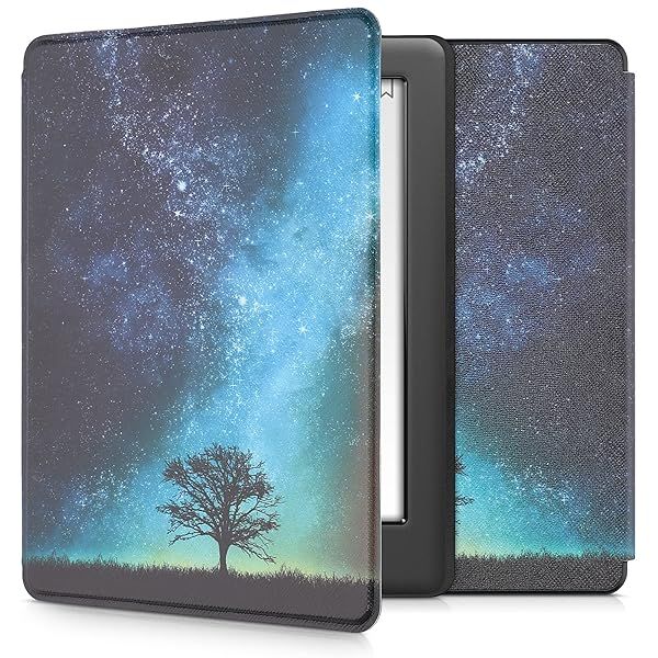 KWMobile Cosmic Nature Case for Kobo Glo HD & Touch 2.0 - Stylish eReader Cover in Blue, Grey, Black