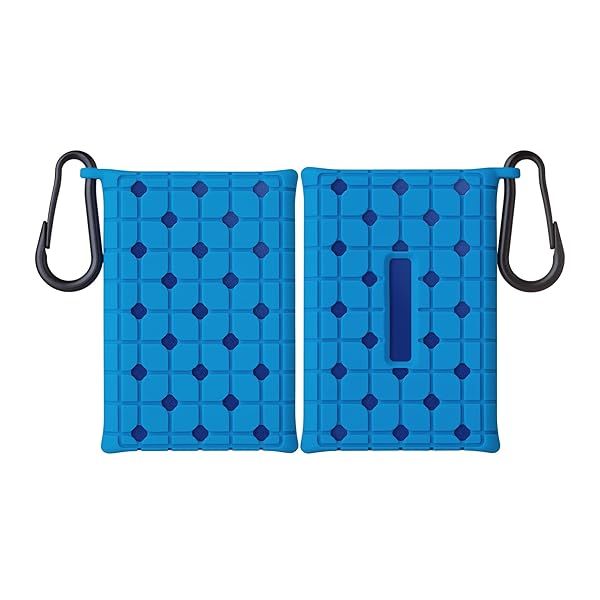 KWMobile Blue Silicone Case for Samsung T7 Portable SSD - Durable Protective Cover