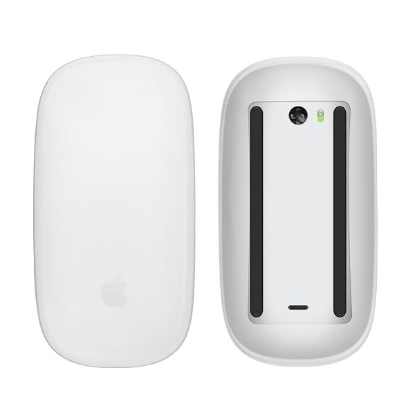 KWMobile Silicone Cover for Apple Magic Mouse 1/2 - Soft Matte Transparent Grip Protector