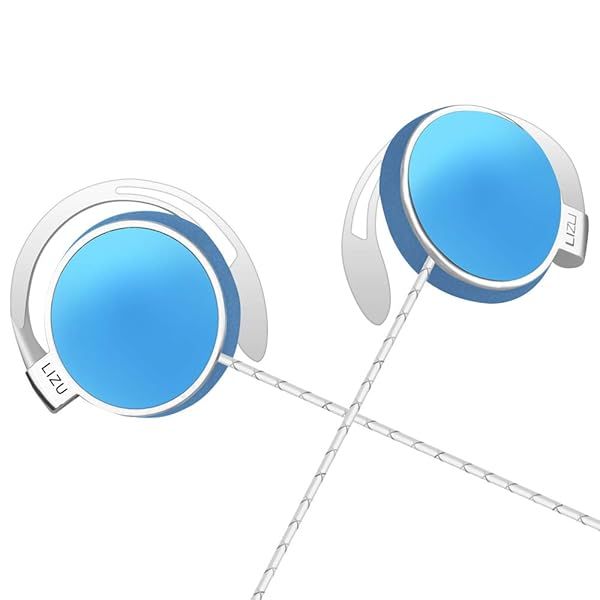 Leqingchun Clip Type Earphones: Portable Stereo Headphones with Microphone for iPhone & Android - Perfect 3.5mm Compatibility