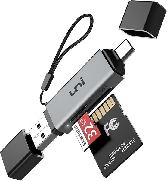 High-Speed USB C SD Card Reader: Dual Slot Adapter for MacBook, Chromebook & Android - Fast USB 3.0 Memory Card Reader
