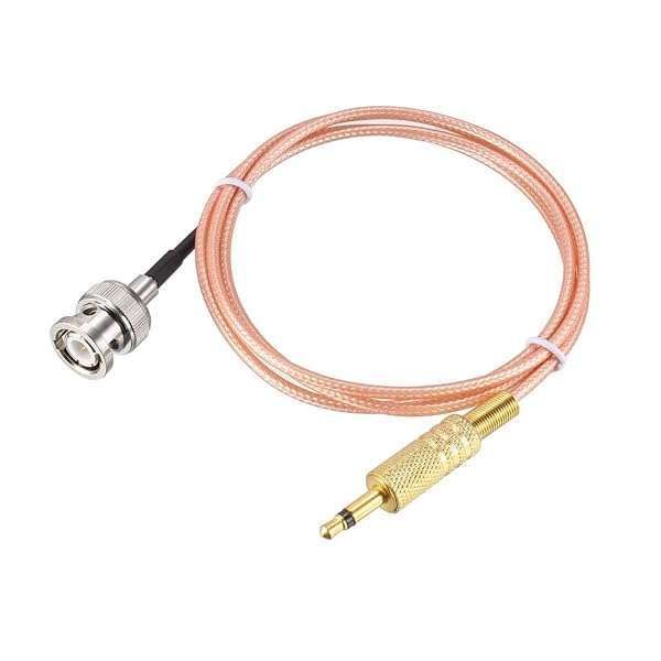 uxcell BNC Male to 3.5mm Mono TS Audio Cable - 50 Ohm, 3ft Coaxial Power Cable