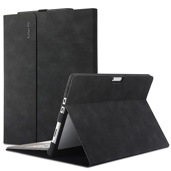 "Xisiciao Microsoft Surface Pro 8 Case: Ultralight 13" Portfolio with Stand & Keyboard Compatibility"