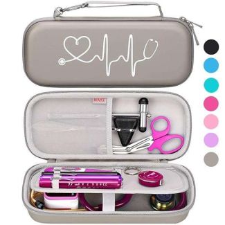 Buy BOVKE Stethoscope Case for 3M Littmann & MDF Stethoscopes - Lightweight, Durable, with Pocket for Nurses - Grey
