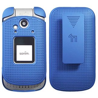 Sonim XP3 Case with Clip & Holster - Cobalt Blue Protective Snap-On Cover for XP3800 Flip Phone