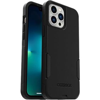 OtterBox iPhone 13 Pro Max & iPhone 12 Pro Max Commuter Series Case - BLACK, slim & tough, pocket-friendly, with port protection