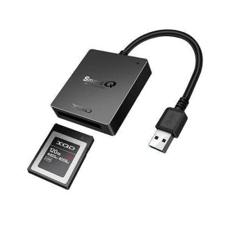 SmartQ C501A XQD Card Reader: Fast USB 3.0 for Sony G/M Series & Lexar 2933x/1400x - Compatible with Windows/Mac