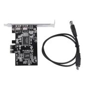 2.5Gbps PCIe FireWire 1394a Controller Card with 800Mbps Cable for Desktop Image Capture