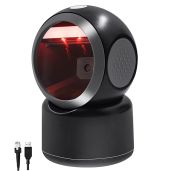 2D QR Hands-Free Barcode Scanner: Omnidirectional USB Reader for POS, Supermarkets & Bookstores