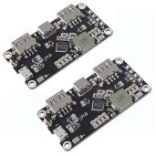 2Pcs IP5328P Boost Charging Module: Dual USB 18650 Fast Charger Circuit Board for QC2.0/QC3.0 - 3.7V to 12V Power Solution