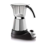 De'Longhi EMK6 Espresso Maker: Brew Authentic Italian Coffee for 6 Cups in Stainless Steel