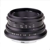 35mm F1.6 Mini APS-C Lens for Sony, Panasonic, Fujifilm, Olympus, Canon & Nikon Mirrorless Cameras