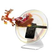 Desktop 3D Hologram Fan: 12-Inch 512PX Holographic Projector - Perfect Christmas Gift & Store Display for Holiday Events