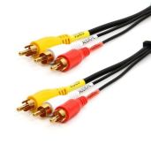 RiteAV 50ft RCA Audio Video Cable - High-Quality, Durable Connection for Home Theater & Gaming