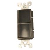 Leviton 5641-E Decora 15 Amp AC Switch - 120/277V Single-Pole & 3-Way, Commercial Grade, Black