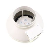 Fantech FR-150 6-Inch In-Line Centrifugal Duct Fan - Efficient White Ventilation Solution