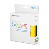 Memorex 50 Pack CD/DVD Sleeves in Vibrant Colors - Durable & Stylish Storage Solution