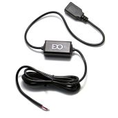 EDO Tech Hardwired Cable Car Charger Kit for 5V USB A - Ideal for GPS, SiriusXM, Dash Cam & DVR