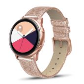 SWEES Genuine Leather Bands for Galaxy Watch 4/5 - Slim 20mm Replacement for Men & Women