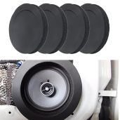 6.5&amp;quot; Foam Speaker Enhancer, AngleKai 4Pcs Self Adhesive Speaker Fast Rings, Universal High Rebound Sponge Bass Blocker Kit for Car Door Speaker Foam Rings