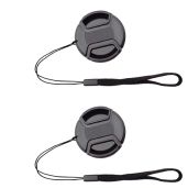 67mm Lens Cap Cover with Leash for Nikon AF-S Lenses - ULBTER 2 Pack for D7200, D7100, D800 & More