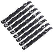 8 Pack Black Chassis Hard Drive Mounting Rails - Durable Plastic HDD Rails for Easy Installation