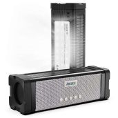 ABFOCE Solar Bluetooth Speaker: IPX7 Waterproof, 20W Bass, 27 LED Lights, 5000mAh Battery - Perfect for Outdoor & Home Use
