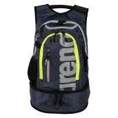 ARENA Fastpack 3.0 Unisex Swimming Backpack - 40L Sports Bag for Training, Navy/Neon Yellow