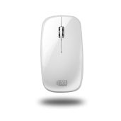 Adesso iMouseS1 Bluetooth Optical Mouse - Compatible with Windows & Mac, Sleek White Design