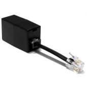 AmzDeals RJ11 to RJ9 Adapter - 1-Pack Female RJ11 (6P4C) to Male RJ9 (4P4C) Plug for Clear Calls