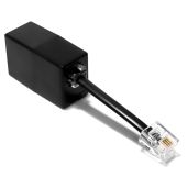 AmzDeals RJ9 to RJ11 Adapter - Female 4P4C Jack to Male 6P4C Plug for Easy Connectivity