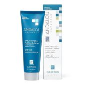 Andalou Naturals Daily Shade SPF 30 Sunscreen: Zinc Oxide, Matte Finish, Pore Minimizer - Lightweight Face Lotion