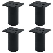 Adjustable Aluminum Alloy Furniture Feet - 3-Inch Height, Set of 4 for Sofa & Cabinet Support