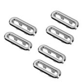 Antrader 6 Pcs Oval Sink Basin Trim Overflow Covers - Stylish & Durable Inserts for Bathroom & Kitchen