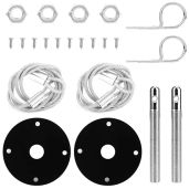 Aramox Universal Racing Hood Lock Kit - Secure Your Vehicle with Sport Hair Pin Design
