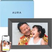 "Aura Digital Picture Frame 10.1" HD - Best Gift for Photos | Easy WiFi Setup & Free App | Wirecutter Recommended"