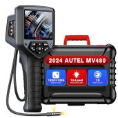 Autel MaxiVideo MV480: 1080P HD Inspection Camera with Dual Cameras, 10-Level LED, 7X Zoom & Audio Annotation