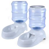 Automatic Pet Feeder & Water Dispenser Set - 3 Gallon Water & 12 lb Food Capacity for Hassle-Free Pet Care