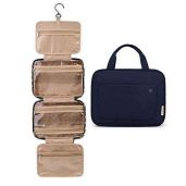 Buy BAGSMART Smokey Blue Toiletry Bag - Water-Resistant Travel Organizer with Hanging Hook for Makeup & Accessories