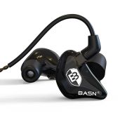 BASN Bsinger PRO In-Ear Monitor Headphones: Dynamic Noise-Isolating Earphones with Detachable Cables for Musicians