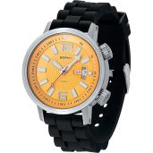 BERNY Automatic Dive Watch for Men: Waterproof, Self-Winding, Luminous Yellow Dial, Scratch-Resistant Sapphire Glass