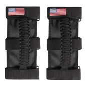 "BESTAOO Roll Bar Grab Handles for Jeep Wrangler & Gladiator - Paracord Grip, Metal Buckle, Fits 2-4" Roll Bars (1955-2024)"