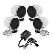 Upgrade Your Ride: BOSS MC470B 3-Inch Motorcycle Speakers & Bluetooth Amplifier - Weatherproof & ATV/UTV Compatible