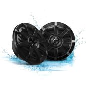 "Upgrade Your Sound: BOSS MR62B 200W 6.5" Weatherproof Marine Speakers - Black Pair"