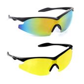 Bell+Howell TAC Polarized Sunglasses for Men & Women - 2 Pack Sports Glasses