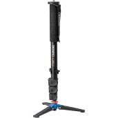 Benro Aluminum 3 Series Flip-Lock Monopod A38FD with 3-Foot Articulating Base - Lightweight & Durable for Photographers