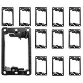 BestMounts 12 Pack Low Voltage Mounting Brackets for Easy Cable Management - Perfect for Drywall Outlet & Wall Plates