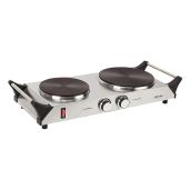 Better Chef IM-309DB Double Burner - Solid Design, 23.5x10.5x5 inches, Silver | Efficient Cooking Solution