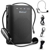 Portable Bietrun Voice Amplifier for Teachers: Bluetooth Rechargeable Megaphone with Headset Microphone for Coaching & Tours