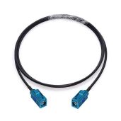 Bingfu 1m Fakra Z Female to Female Antenna Extension Cable for Car Stereo, GPS, FM/AM Radio & Bluetooth - Enhance Your Vehicle's Connectivity